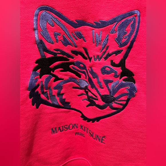 NWT Maison Kitsune Fox Embroidery Sweatshirt - Picture 2 of 6